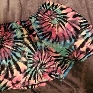 NWT PINK BY VICTORIA SECRETS MULTI COLOR STARBURST SHORTS SIZE EXTRA-SMALL
